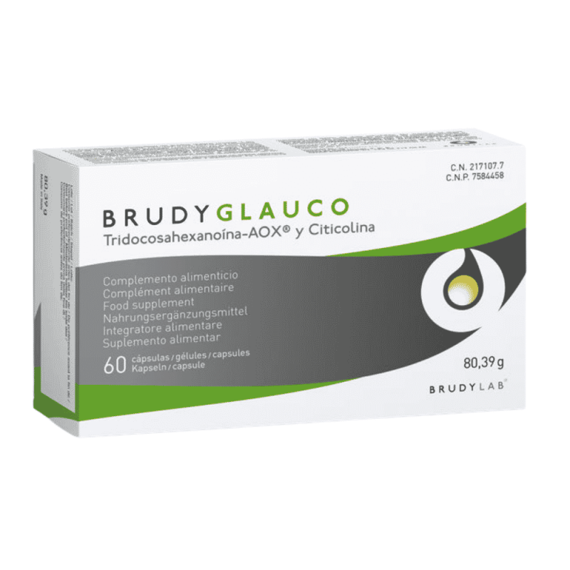 Brudy Glauco 60 cápsulas | Complemento con DHA y citicolina