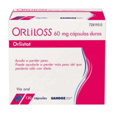 Orliloss 60 mg 120 cápsulas | Control del sobrepeso
