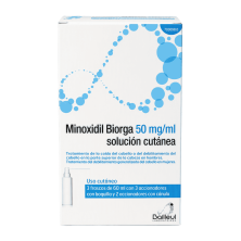Minoxidil Biorga 50 mg/ml 3x60 ml | Caída del cabello