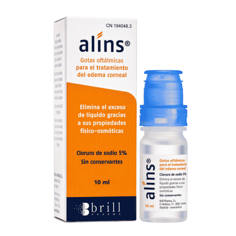 Alins Solución Oftálmica 10 ml | Edema corneal