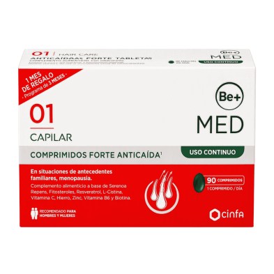 Be+ Capilar Uso Continuo Forte 90 comprimidos | Cuidado capilar