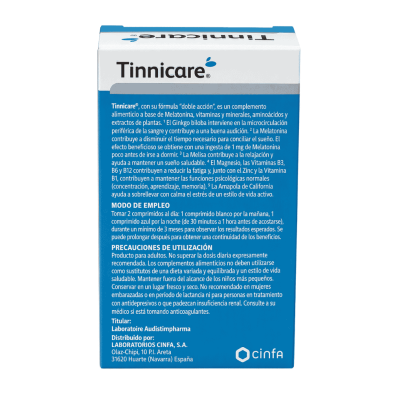 Tinnicare 60 comprimidos Día y Noche | Bienestar auditivo