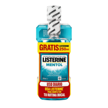 Listerine Mentol 500 ml + 250 ml | Enjuague bucal