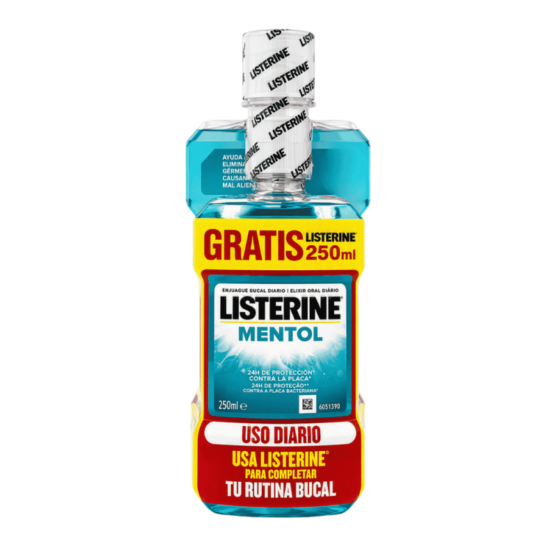 Listerine Mentol 500 ml + 250 ml | Enjuague bucal