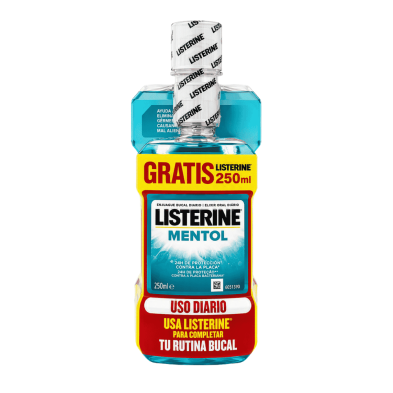 Listerine Mentol 500 ml + 250 ml | Enjuague bucal