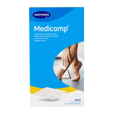 Hartmann Medicomp Compresas Estériles de Tejido No Tejido 10 x 20 cm 50 Ud