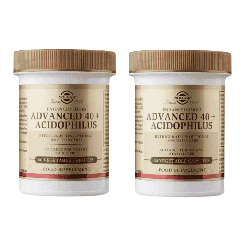 Solgar Advanced 40+ Acidophilus 120 cápsulas | Microbiota