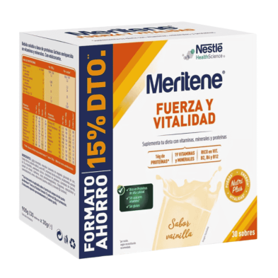 Compra Meritene Fuerza y Vitalidad Vainilla 30 Sobres | okfarma.es