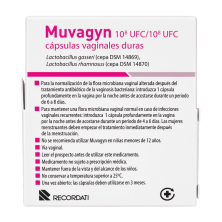 Muvagyn 8 Cápsulas Vaginales Duras | Probiótico Vaginal