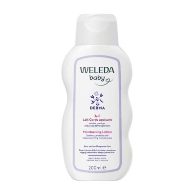 Weleda Baby Derma Loción Hidratante 200 ml | Piel atópica