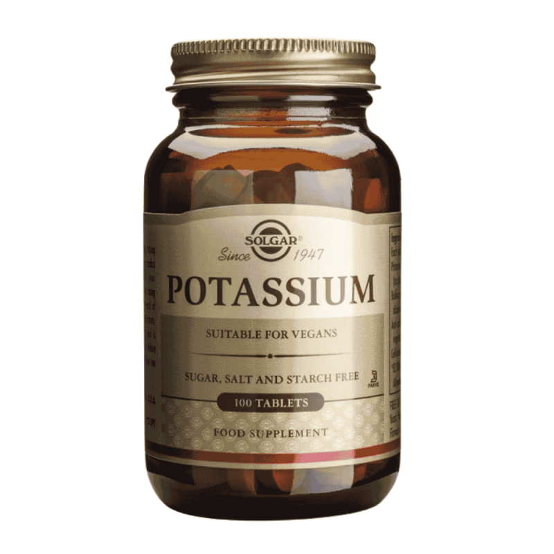 Solgar Potasio 100 comprimidos | Función muscular
