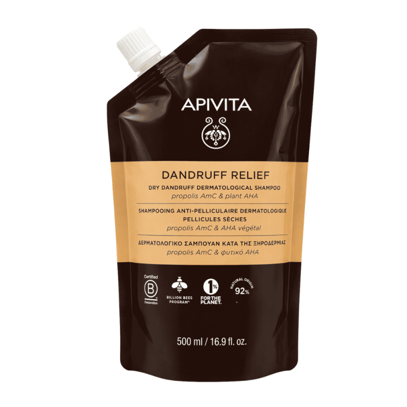 Apivita Dandruff Relief Champú Anticaspa Seca Ecopack 500 Ml