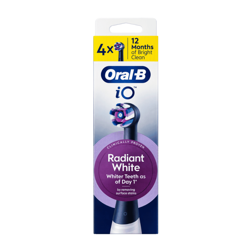 Oral-B iO Radiant White Negro 4 Cabezales | Recambios