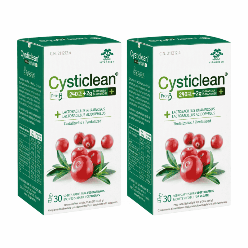 Duplo Cysticlean Pro-B D-Manosa 60 sobres | Cuidado urinario