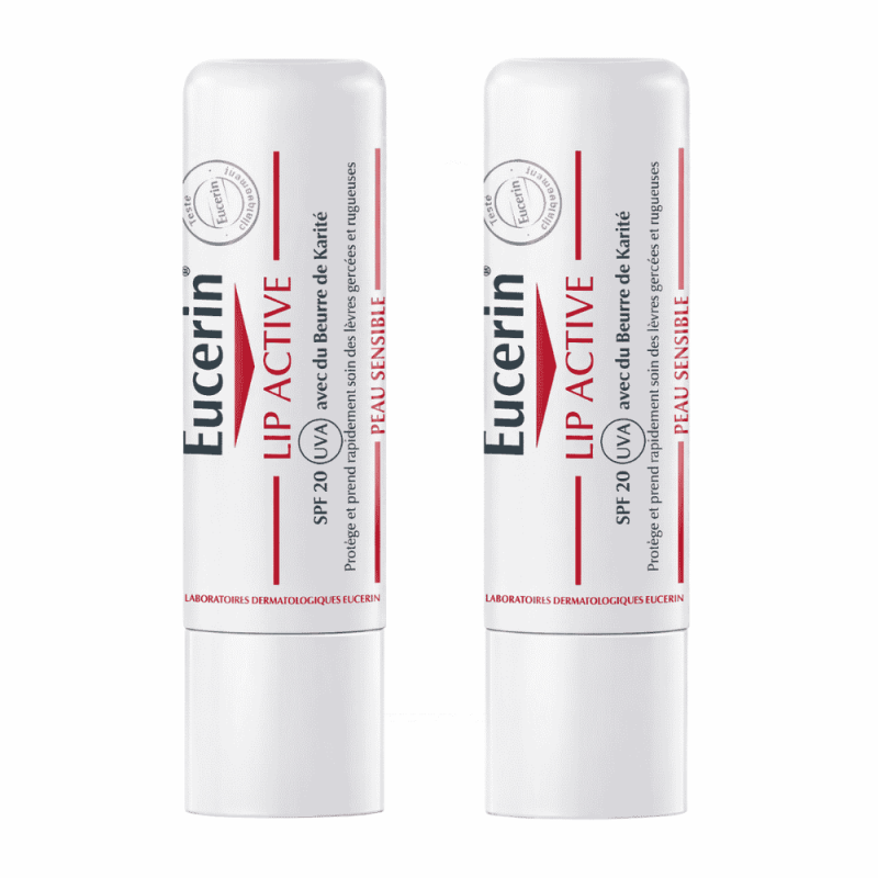 Duplo Eucerin Protector Labial SPF20 2 x 4,8 g | Hidratación