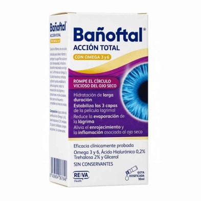 Bañoftal Acción Total 10 ml | Hidratación ocular