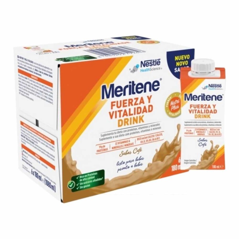 Meritene Drink Café 6 x 180 ml | Complemento nutricional