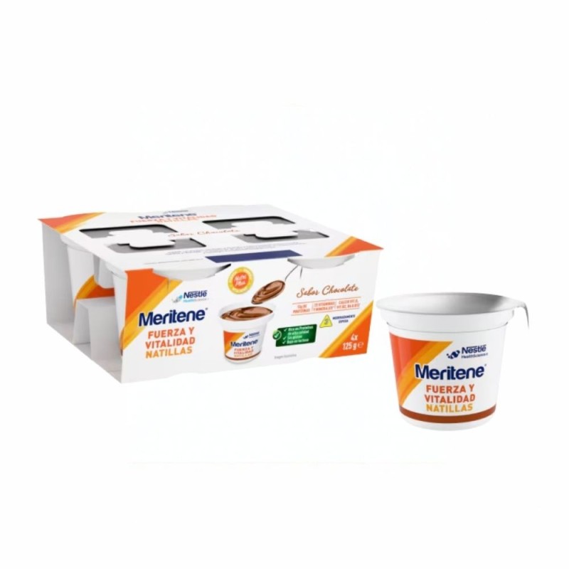 Meritene Natillas Chocolate 4 x 125 g | Nutrición