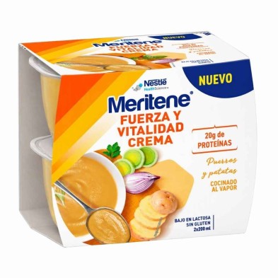 Meritene Crema Puerros y Patatas 2 x 200 ml | Nutrición