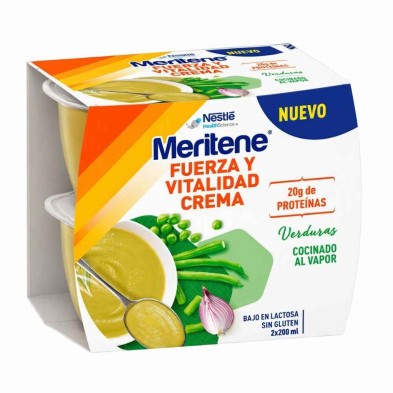 Meritene Crema Verduras 2 x 200 ml | Nutrición para adultos