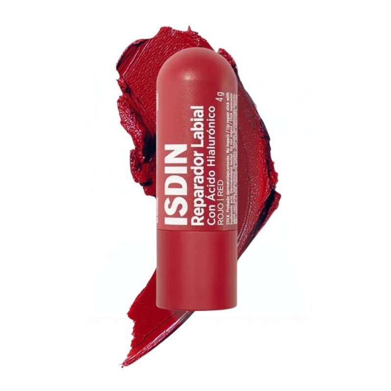 Isdin Reparador Labial Rojo 4 g | Hidratación y color