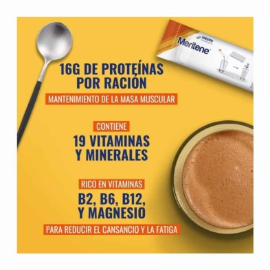 Meritene Chocolate 30 sobres | Refuerzo nutricional