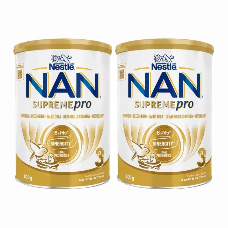 Duplo Nan Supreme Pro 3 2x800 g | Leche de crecimiento