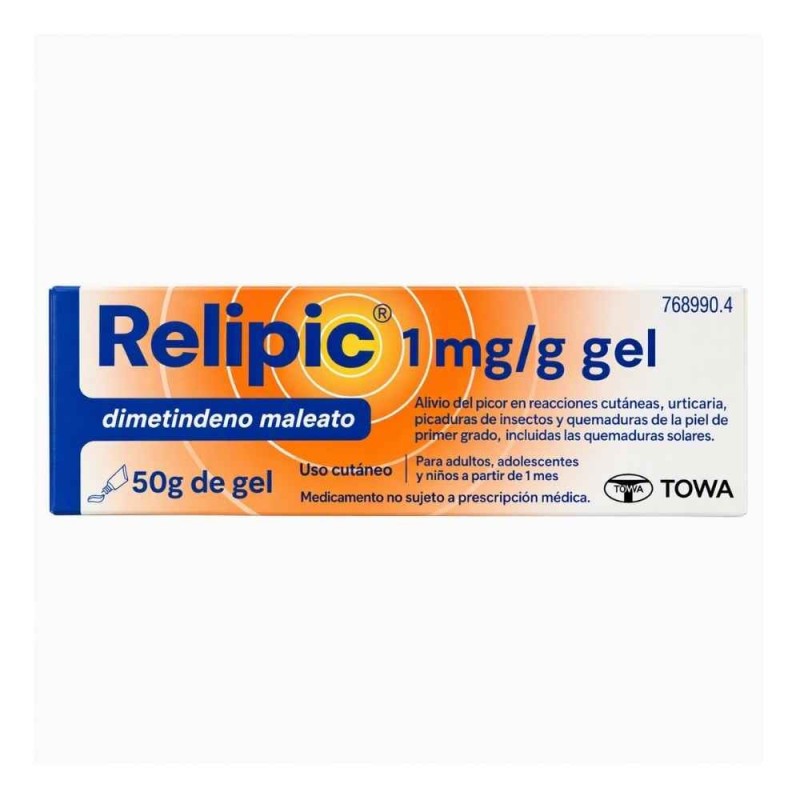 Relipic 1 mg/g gel cutáneo 50 g | Alivio del picor