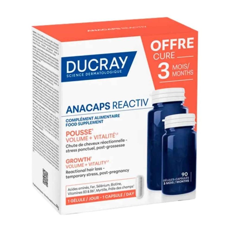 Ducray Anacaps Reactiv 3x30 Cápsulas | Comprar Online | Okfarma