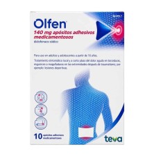 Olfen 140 mg 10 apósitos | Alivio local del dolor