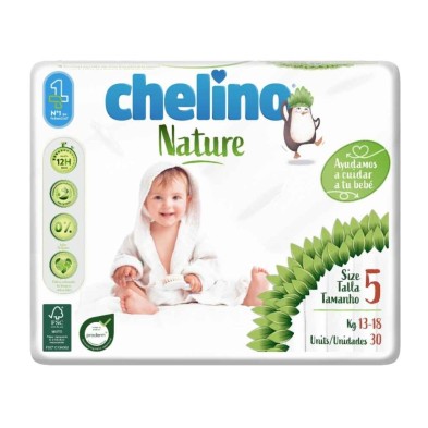 Chelino Nature Pañal Infantil T5 13-18K 30 Unidades | Okfarma.es