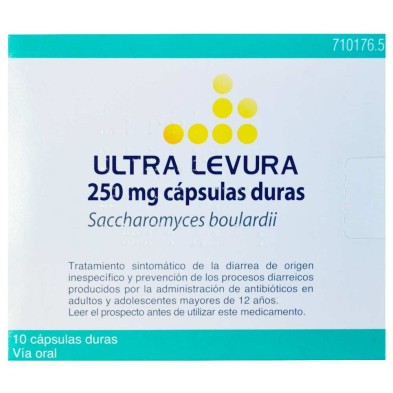 ULTRA LEVURA 250 MG 10 CÁPSULAS DURAS