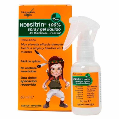 NEOSITRIN 100% SPRAY ANTIPIOJOS GEL LÍQUIDO 60 ML