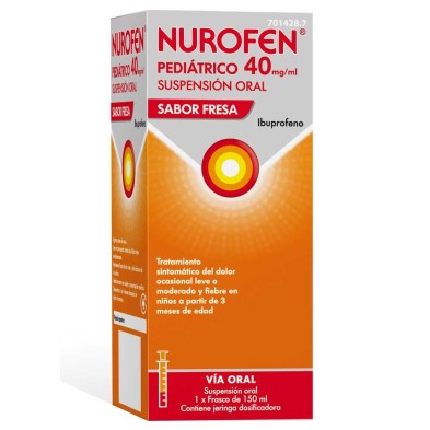 NUROFEN PEDIÁTRICO 40 MG/ML FRESA 150 ML