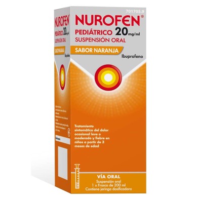 NUROFEN PEDIÁTRICO 20 MG/ML NARANJA 200 ML