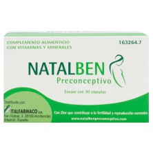 Natalben Preconceptivo 30 Cápsulas