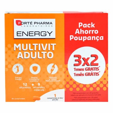 FORTÉ PHARMA ENERGY MULTIVIT ADULTO 84 COMPRIMIDOS