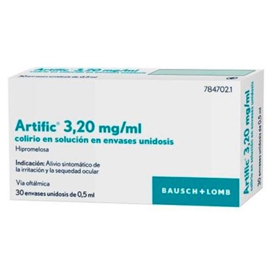 Artific Colirio Unidosis 30x05 ML