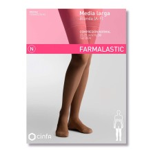 Farmalastic Media Larga Compresión Normal Blonda Camel Mediana
