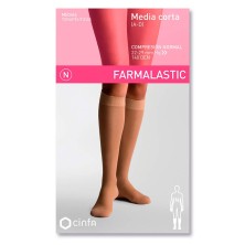 Farmalastic Media Corta Compresi¢n Normal Beige Mediana