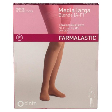 Farmalastic Media Larga Compresión Fuerte Blonda Beige Peque¤a