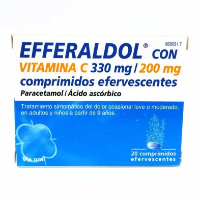 Efferaldol Con Vitamina C 20 Comprimidos Efervescentes