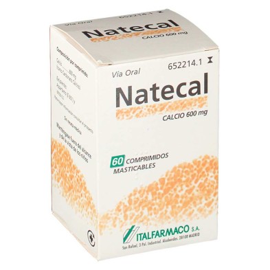 Natecal Calcio 600 MG 60 Comprimidos Masticables