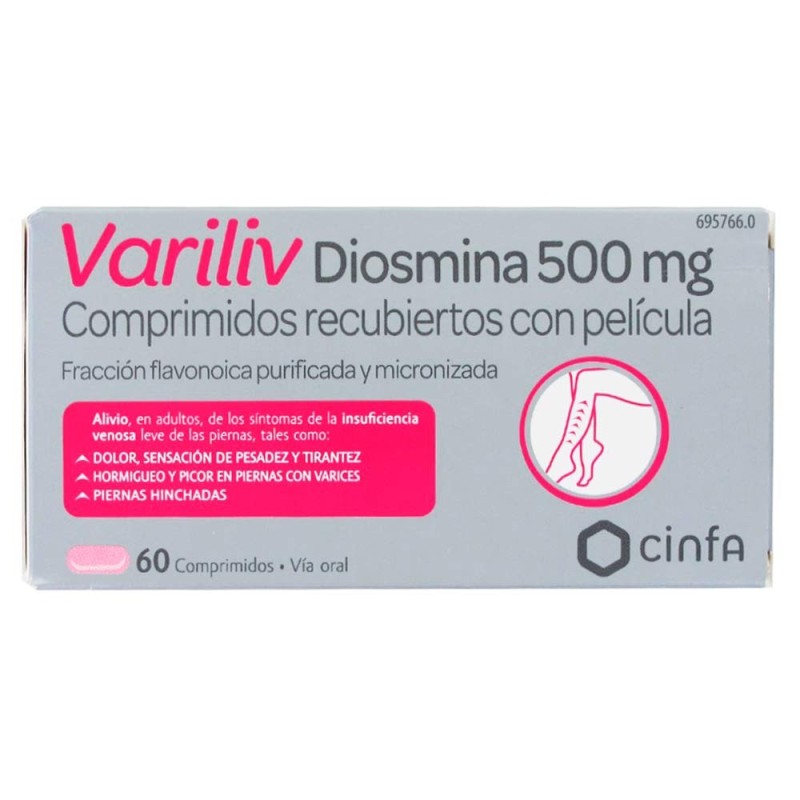 Variliv Diosmina 500 MG 60 Comprimidos