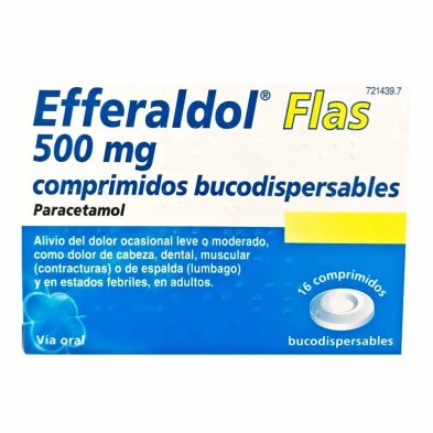 Efferaldol Flas 500 MG 16 Comprimidos Bucodispersables