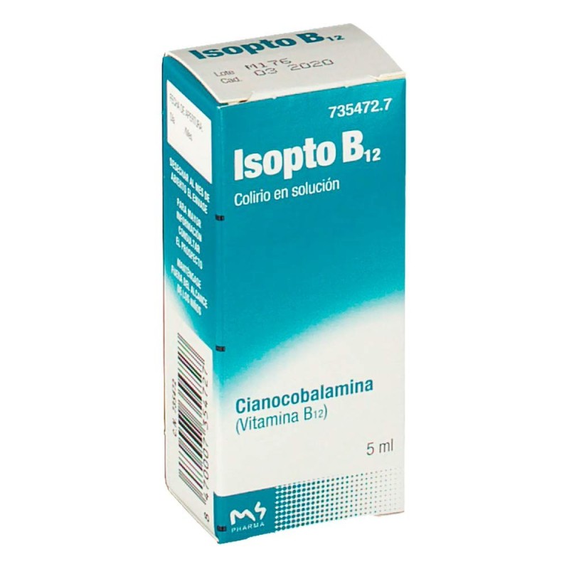 Isopto B12 Colirio En Solución Cianocobalamina 5 ML