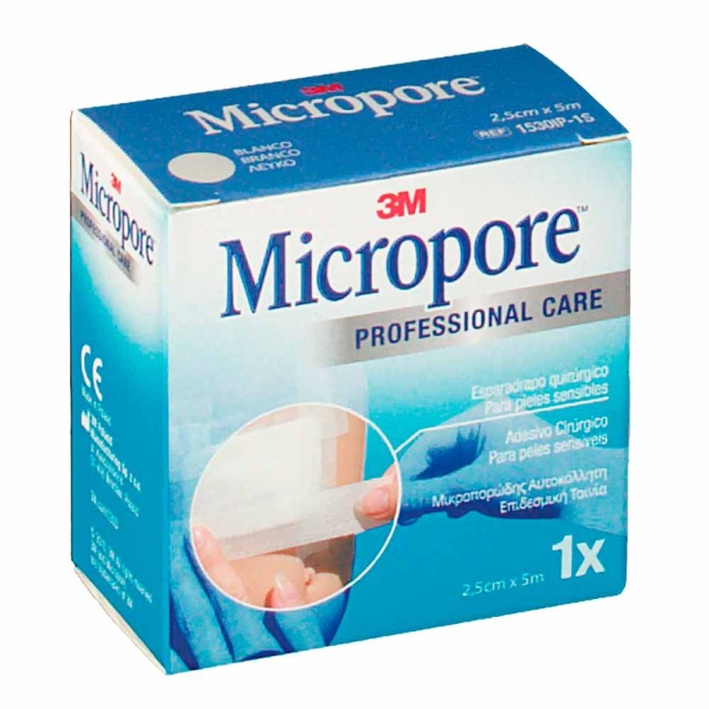 3M Micropore Esparadrapo Quirúrgico 5Mx2,5CM