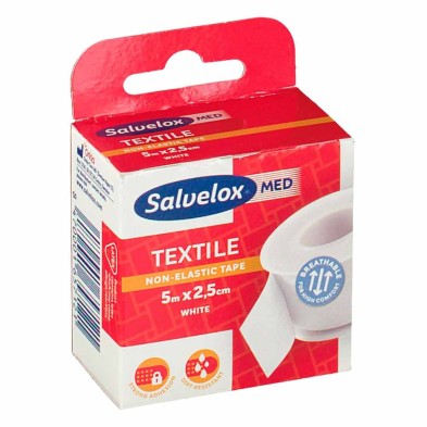 Salvelox Textil Esparadrapo Blanco 5Mx2,5CM
