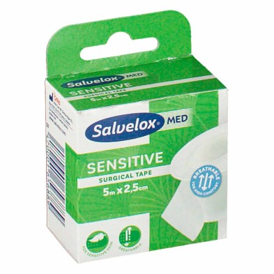Salvelox Sensitive Cinta quirúrgica  5Mx2,5CM