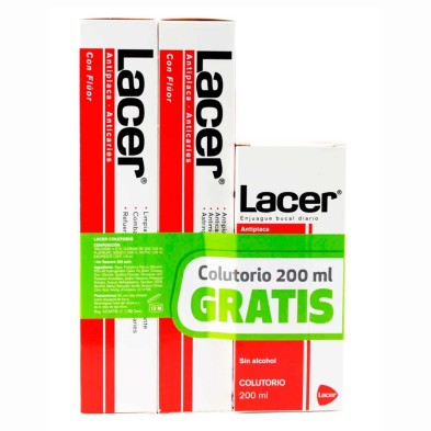 Pack Lacer Pasta 2x125 ML + Colutorio 200 ML
